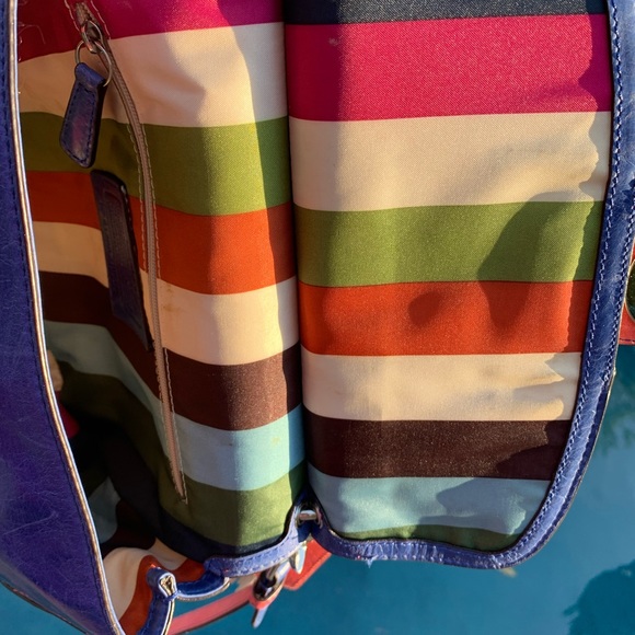 Coach Willis Multi-Colored Leather Turnlock Crossbody - Picture 14 of 17